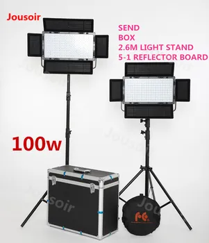 Falconeyes LP-2005TD*2pcs/SET 100W Panel LED light set Dimmable LED Studio Light Video Light DMX512 LED Photo Lighting CD50 T06 
Falconeyes LP-2005TD*2pcs/SET 100W Panel LED light set Dimmable LED Studio Light Video Light DMX512 LED Photo Lighting CD50 T06