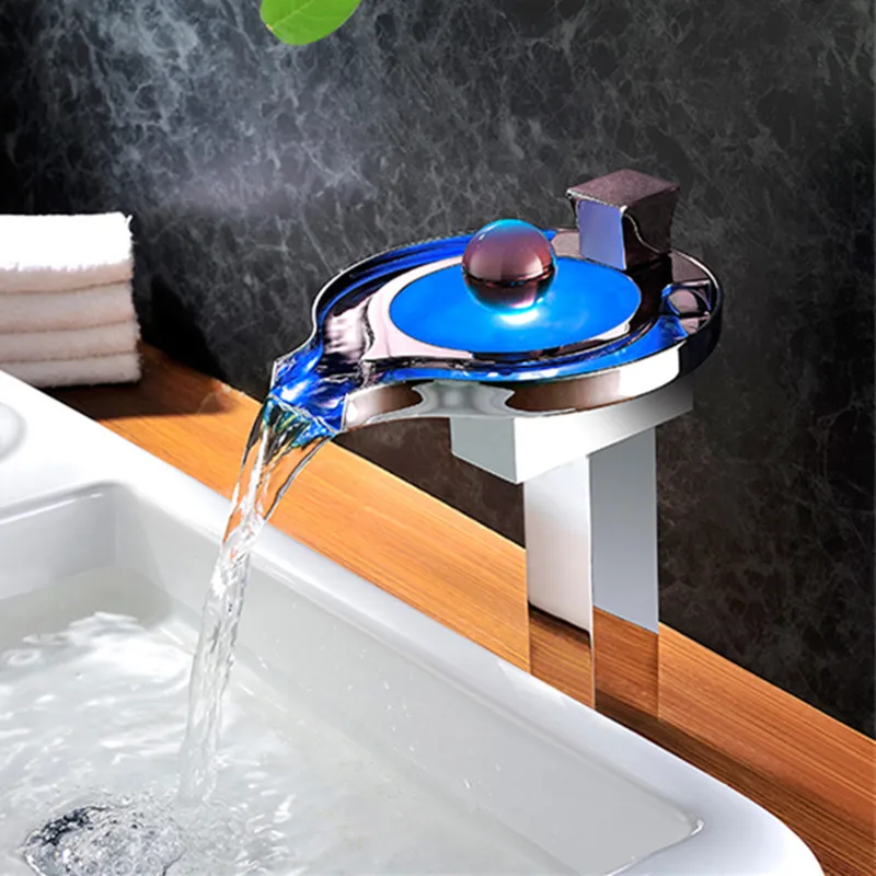 ROLYA Wholesale Promotion Color Changing Round Temperature Sensor LED Waterfall Faucets Vessel Basin Mixer Bathroom Water Taps
ROLYA Wholesale Promotion Color Changing Round Temperature Sensor LED Waterfall Faucets Vessel Basin Mixer Bathroom Water Taps