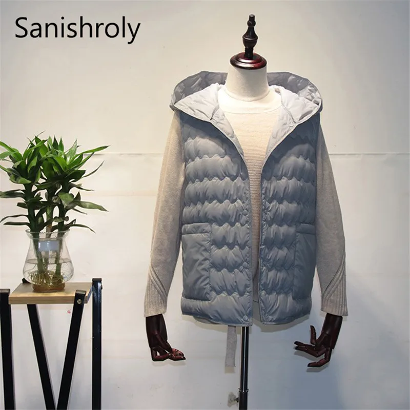 Sanishroly New Autumn Winter Women Hooded Waistcoat Ultra Light White Duck Down Vest Parka Female Sleeveless Down Coat Tops S415
Sanishroly New Autumn Winter Women Hooded Waistcoat Ultra Light White Duck Down Vest Parka Female Sleeveless Down Coat Tops S415