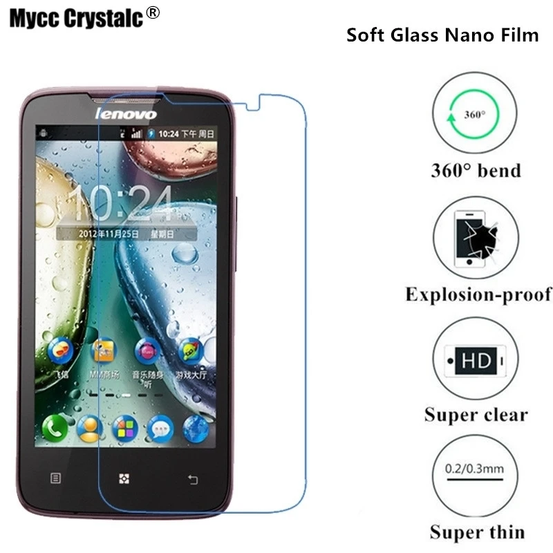 

Nano Explosion-proof Super thin clear Soft Glass Protective Film For Lenovo A820 Screen Protector Film