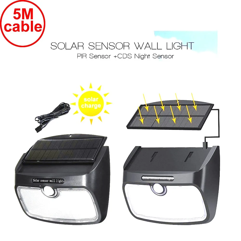 48 leds split solar panel Light PIR motion smart 2018 New Solar led bulb strips lamp waterproof Garden Back Door Step Stair Fen
48 leds split solar panel Light PIR motion smart 2018 New Solar led bulb strips lamp waterproof Garden Back Door Step Stair Fen