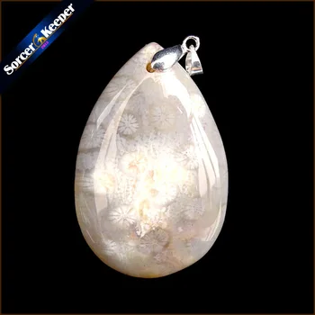 Natural Chrysanthemum Coral Fossil Gem Stone Jewelry Polished Specimen Slice Beads Pendant Necklace for Women US809
Natural Chrysanthemum Coral Fossil Gem Stone Jewelry Polished Specimen Slice Beads Pendant Necklace for Women US809