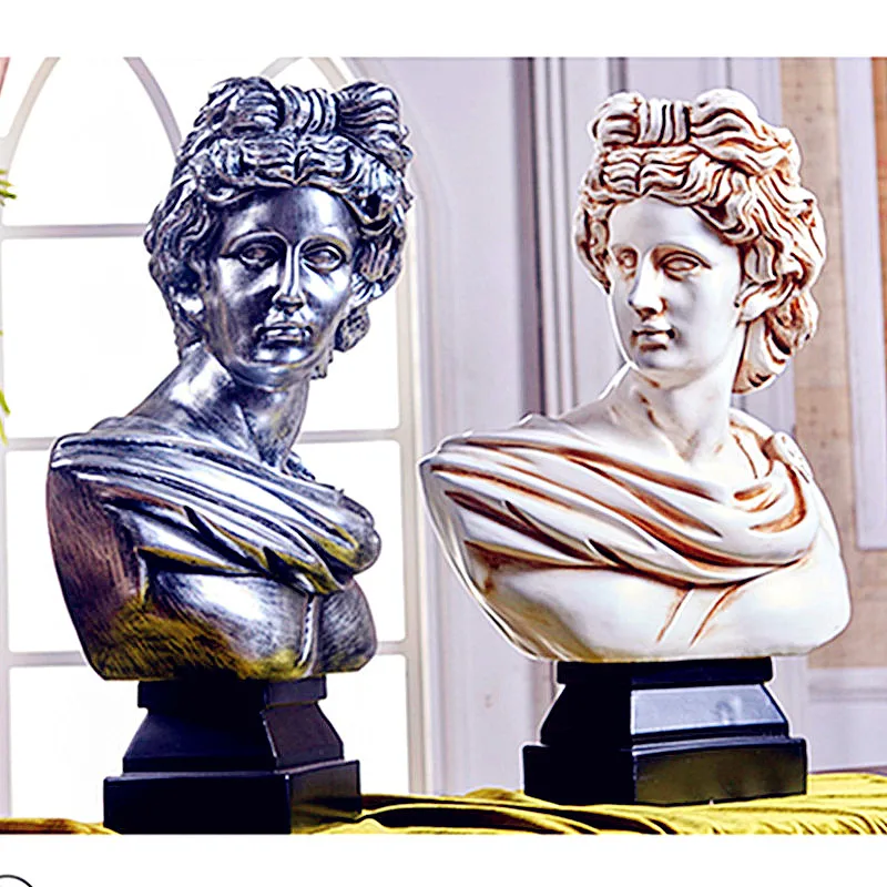 

60cm Cute David Statue Figure Venus Bust Gypsum Michelangelo Buonarroti Home Decorations Collectible Colophony Crafts L2184