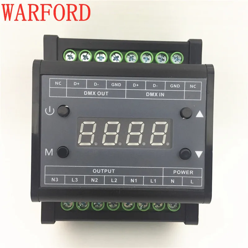 DMX302 led DMX triac dimmer brightness controller AC90V-240V Output 3channels 1A/CH High voltage led dimmer for led panel light
DMX302 led DMX triac dimmer brightness controller AC90V-240V Output 3channels 1A/CH High voltage led dimmer for led panel light