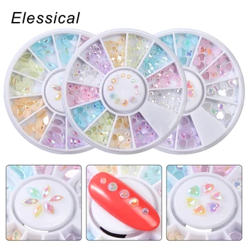 ELESSICAL Mix Candy Colorful Rhinestone Nail Design Flatback Strass Nail Art Decorations Manicure Gem Nails Accessories In Wheel
ELESSICAL Mix Candy Colorful Rhinestone Nail Design Flatback Strass Nail Art Decorations Manicure Gem Nails Accessories In Wheel