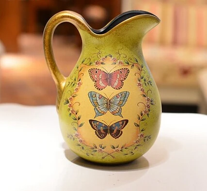 American country pastoral creative fashion ceramic vase ornaments painted home decor reward bottle
American country pastoral creative fashion ceramic vase ornaments painted home decor reward bottle