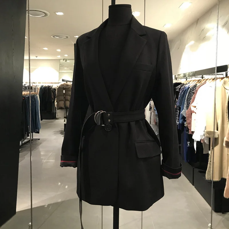 2019 Spring Autumn Korean Women Casual Blazers Belt Female Vintage Blazer Coats OL Long Sleeve Black Jacket Coats Jc2858
2019 Spring Autumn Korean Women Casual Blazers Belt Female Vintage Blazer Coats OL Long Sleeve Black Jacket Coats Jc2858