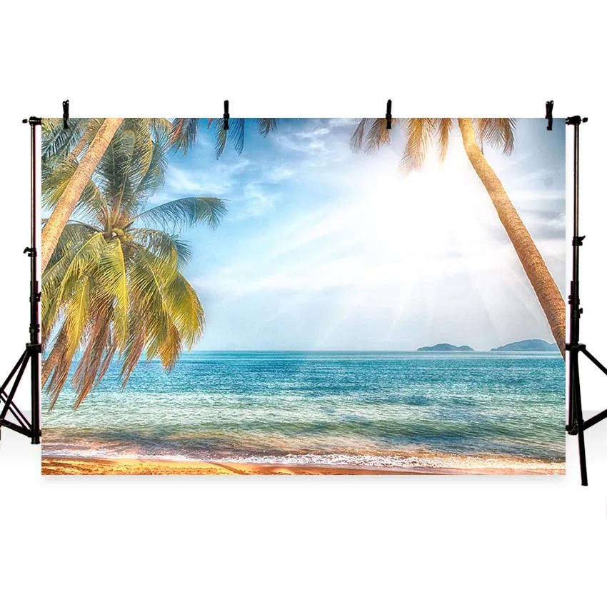 7X5FT пляжные природный пейзаж фон для фотосъемки с изображением художественные