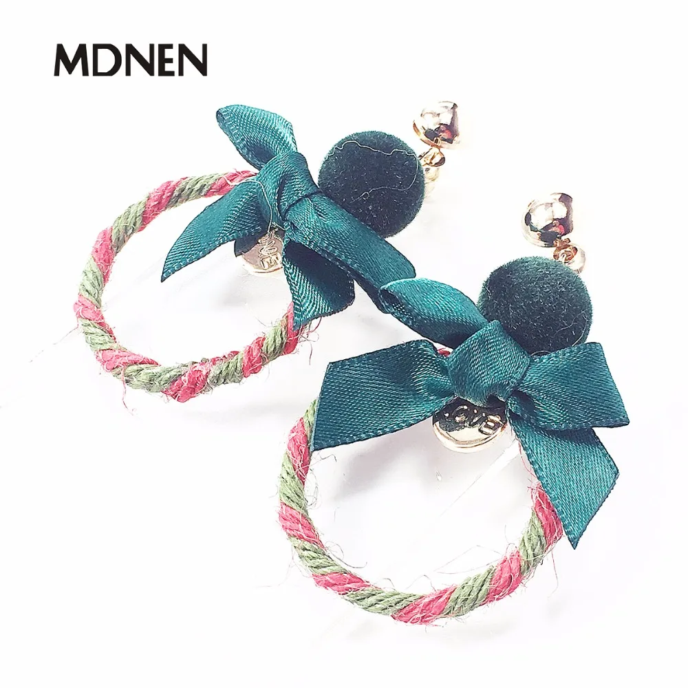 Drop Earrings Flax Hand Made Trendy Round Bowknot Butterfly Knot Fur Ball Christmas Gift For Women Gril Fashion Jewelry
Drop Earrings Flax Hand Made Trendy Round Bowknot Butterfly Knot Fur Ball Christmas Gift For Women Gril Fashion Jewelry