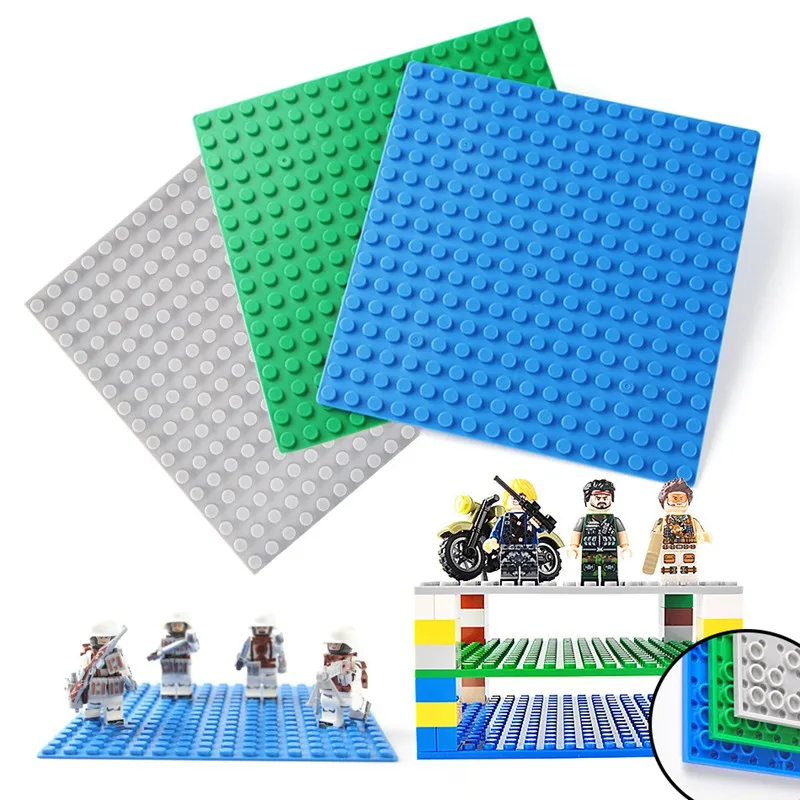16*16 Dots Double Side BasePlate Board Compatible Legoing Minecraft Technic Classic Model Building kits Toy For Children Friends
16*16 Dots Double Side BasePlate Board Compatible Legoing Minecraft Technic Classic Model Building kits Toy For Children Friends
