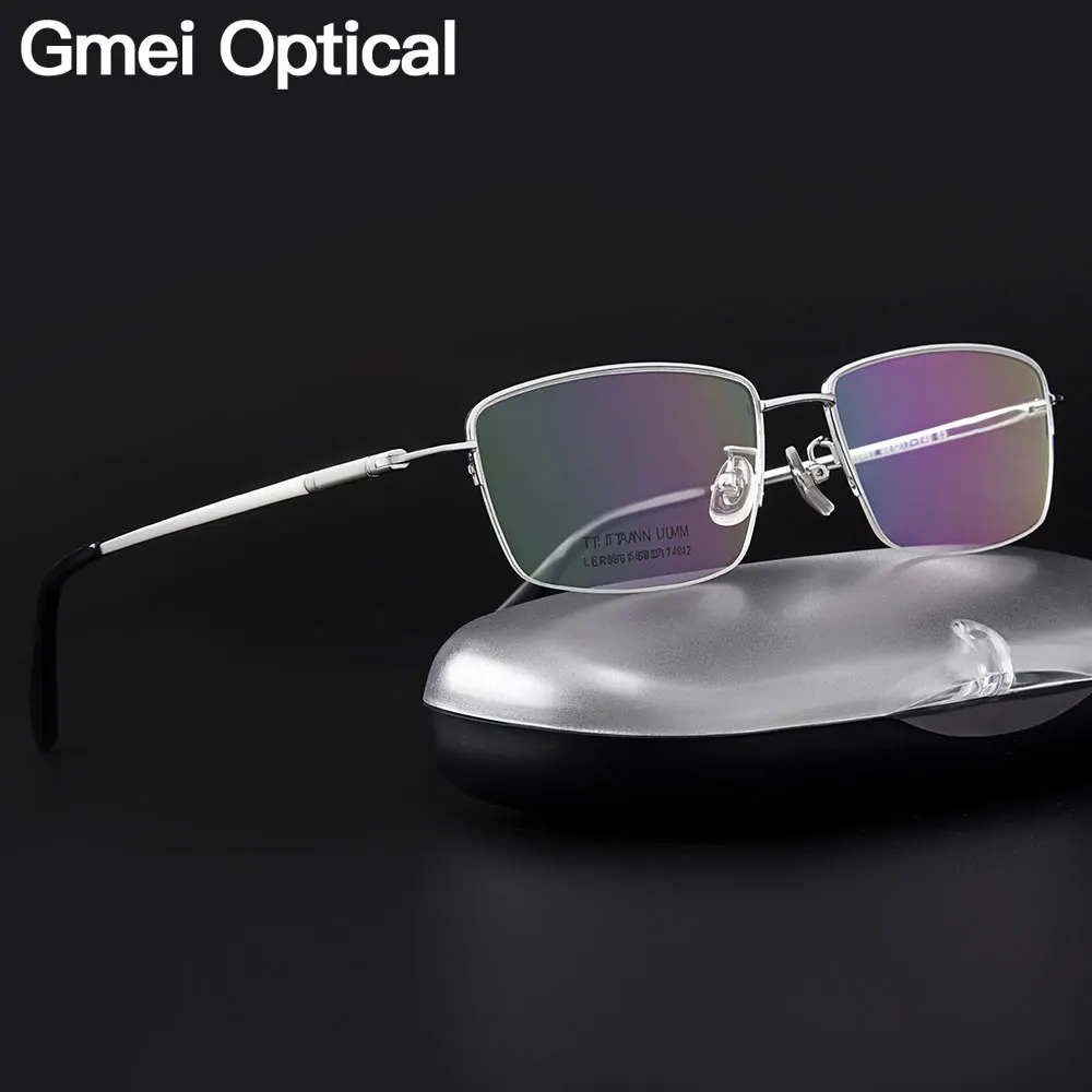 Gmei Optical Ultralight 100% Pure Titanium Half Rim Glasses Frame For Business Men Myopia Reading Prescription Spectacles LR8961
Gmei Optical Ultralight 100% Pure Titanium Half Rim Glasses Frame For Business Men Myopia Reading Prescription Spectacles LR8961