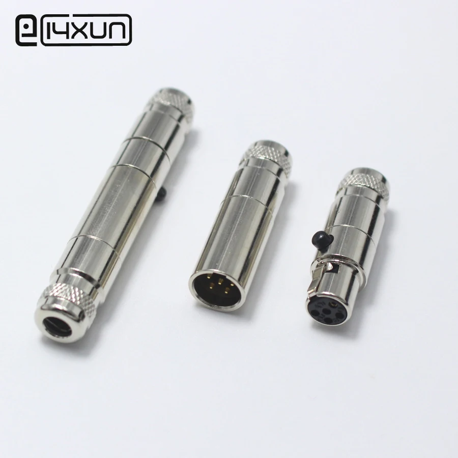 1pair Mini XLR 5 Pin Male Plug + Female jack Small Metal XLR 5P Audio Socket Microphone Connector MIC Adapter for OD5mm Cable
1pair Mini XLR 5 Pin Male Plug + Female jack Small Metal XLR 5P Audio Socket Microphone Connector MIC Adapter for OD5mm Cable