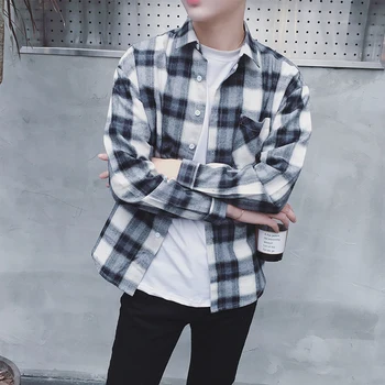 Streetwear Plaid Shirts 2020 New Fashion Men Checkered Shirt Pocket Front Brand Button Down Long Sleeve Casual Shirts Plus Size
Streetwear Plaid Shirts 2020 New Fashion Men Checkered Shirt Pocket Front Brand Button Down Long Sleeve Casual Shirts Plus Size