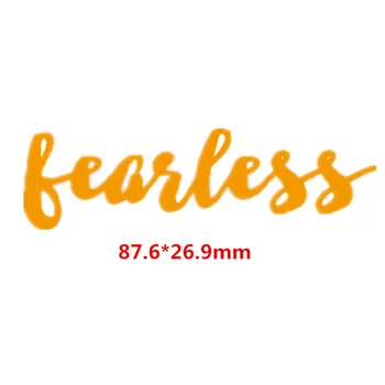 Fearless Words Metal Cutting Dies DIY Scrapbooking Embossing Paper Cards Making Crafts Supplies New 2019 Diecut
Fearless Words Metal Cutting Dies DIY Scrapbooking Embossing Paper Cards Making Crafts Supplies New 2019 Diecut