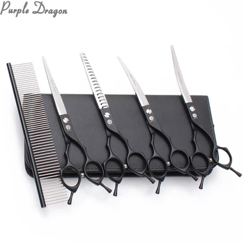 Suit 6.5" 5Pcs 440C Straight Scissors Thinning Shears Curved Shears Dog Scissors Kit Pet Shears Grooming Comb Dropshipping Z3009
Suit 6.5" 5Pcs 440C Straight Scissors Thinning Shears Curved Shears Dog Scissors Kit Pet Shears Grooming Comb Dropshipping Z3009