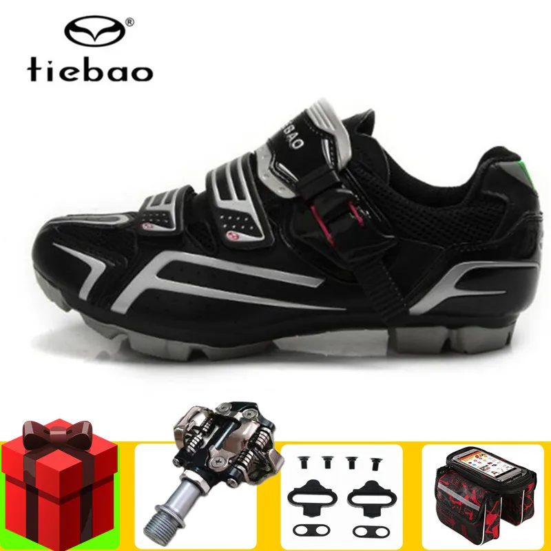 Tiebao Cycling shoes add SPD pedal set black sapatilha ciclismo mtb women sneakers men self-locking mountain bike sport shoes
Tiebao Cycling shoes add SPD pedal set black sapatilha ciclismo mtb women sneakers men self-locking mountain bike sport shoes