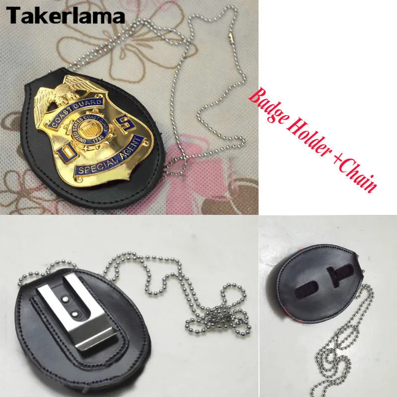 Takerlama Universal Badgeholder Leather Police Detective Badge Holder with Chain & Clip
Takerlama Universal Badgeholder Leather Police Detective Badge Holder with Chain & Clip