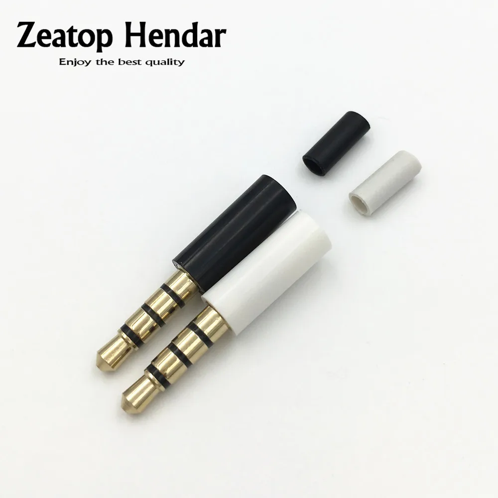 4Pcs Mini 3.5mm Stereo Headset Jack 4 Pole 3.5 Audio Plug Adaptor Connector for Iphone White and Black Gold plated
4Pcs Mini 3.5mm Stereo Headset Jack 4 Pole 3.5 Audio Plug Adaptor Connector for Iphone White and Black Gold plated
