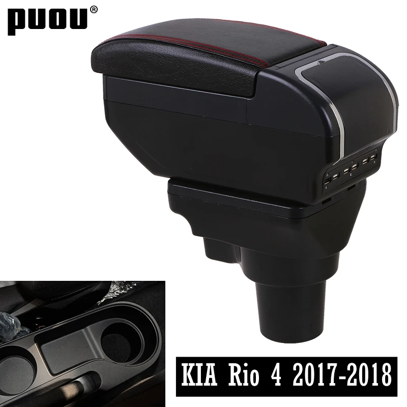 Armrest For KIA Rio 4 2017-2018 Rotatable Center Centre Console Storage box USB Charging ashtray cup holder car-styling modifica 
Armrest For KIA Rio 4 2017-2018 Rotatable Center Centre Console Storage box USB Charging ashtray cup holder car-styling modifica