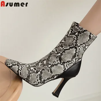 ASUMER big size 34-43 ankle boots for women square toe genuine leather boots high heels shoes women boots 2020 new ladies shoes
ASUMER big size 34-43 ankle boots for women square toe genuine leather boots high heels shoes women boots 2020 new ladies shoes