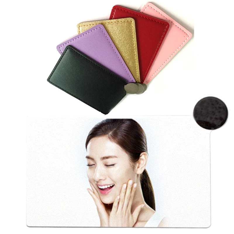 Unbreakable Makeup Mirror Mini Pocket Mirror with PU Leather Cover Compact Mirrors Woman Cosmetic Makeup Tools miroir de poche
Unbreakable Makeup Mirror Mini Pocket Mirror with PU Leather Cover Compact Mirrors Woman Cosmetic Makeup Tools miroir de poche