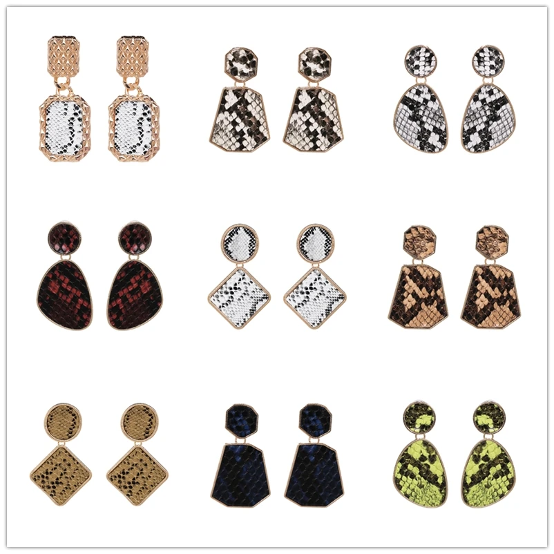 JURAN vintage ANIMAL PRINT Square Geometric Dangle Earrings For Women Big Ethnic Statement Earrings za jewelry 2019
JURAN vintage ANIMAL PRINT Square Geometric Dangle Earrings For Women Big Ethnic Statement Earrings za jewelry 2019