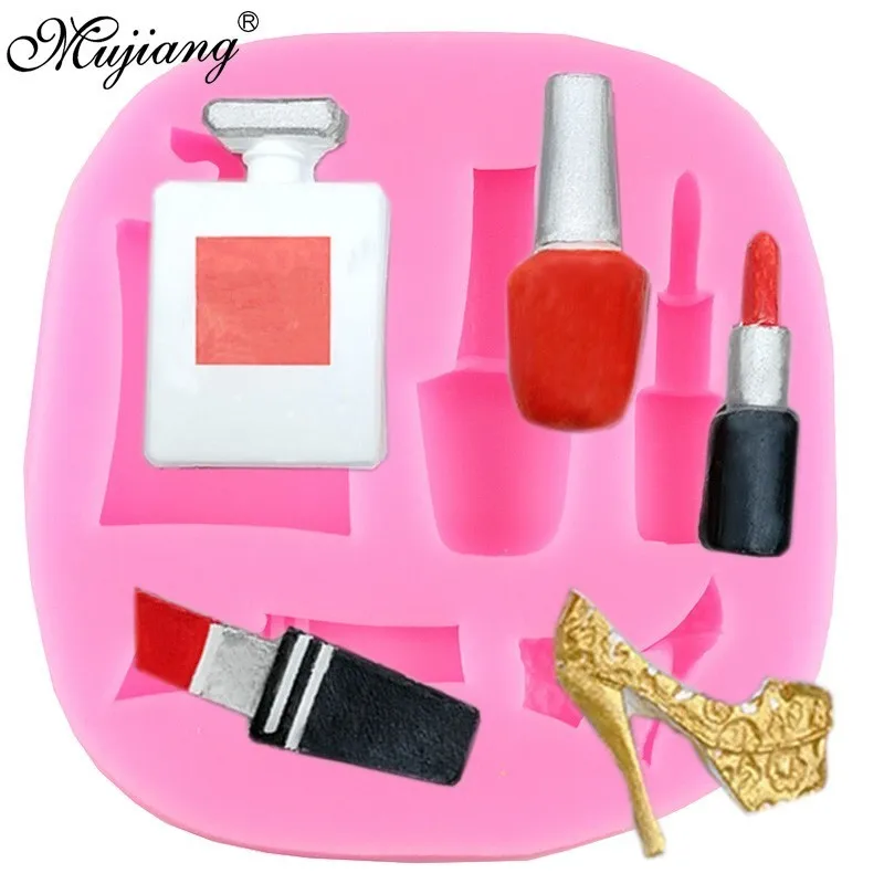 DIY Makeup Tools Perfume Bottle Lipstick Silicone Mold Polymer Clay Chocolate Candy Molds Cupcake Fondant Cake Decorating Tools
DIY Makeup Tools Perfume Bottle Lipstick Silicone Mold Polymer Clay Chocolate Candy Molds Cupcake Fondant Cake Decorating Tools