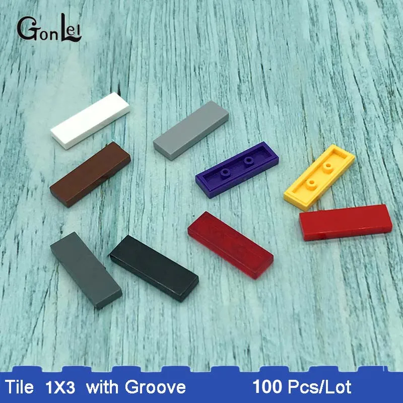 100Pcs/Lot Elements MOC Brick Tiles 1x3 with Groove Tablet Building Blocks DIY Toys Compatible with 63864 Bricklink Rebirckable
100Pcs/Lot Elements MOC Brick Tiles 1x3 with Groove Tablet Building Blocks DIY Toys Compatible with 63864 Bricklink Rebirckable
