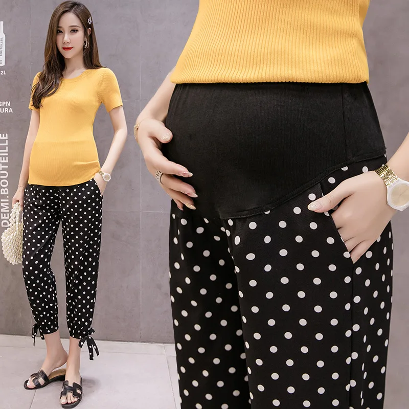 Summer Dot Lantern Maternity Harem Pants Trousers For Pregnant Women Clothes Loose Casual Pants Drawstring Pregnancy Pants
Summer Dot Lantern Maternity Harem Pants Trousers For Pregnant Women Clothes Loose Casual Pants Drawstring Pregnancy Pants