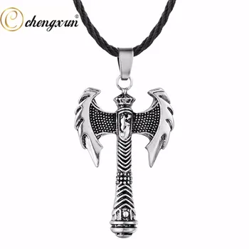 CHENGXUN Men Necklace Ethnic Cool Style Ancient Greece Viking Axe Weapon Pendant Teen Boys Gift Amulet Fashion Jewelry 2017
CHENGXUN Men Necklace Ethnic Cool Style Ancient Greece Viking Axe Weapon Pendant Teen Boys Gift Amulet Fashion Jewelry 2017