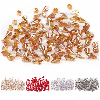 NEW Triangle Cone Crystal Beads AB 10pcs 6*12mm Austria Crystal Triangle Cone Loose Beads for Jewelry Making Crafts Curtain C-6
NEW Triangle Cone Crystal Beads AB 10pcs 6*12mm Austria Crystal Triangle Cone Loose Beads for Jewelry Making Crafts Curtain C-6