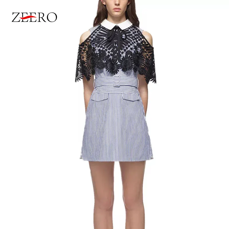 ZEERO Women Dress 2018 High Quality Self Portrait Cloak Sleeves Sashes Striped Sexy Mini Dress Casula Sweet Style Party Vestidos
ZEERO Women Dress 2018 High Quality Self Portrait Cloak Sleeves Sashes Striped Sexy Mini Dress Casula Sweet Style Party Vestidos