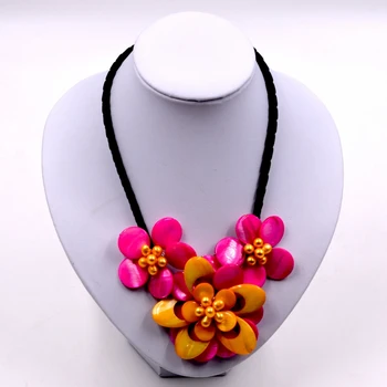 Free Shipping NEW!! Hot Pink yellow freshwater shell flower necklace Choker Necklaces
Free Shipping NEW!! Hot Pink yellow freshwater shell flower necklace Choker Necklaces
