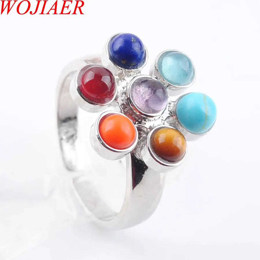 WOJIAER Natural Motley Gem Stones Healing Reiki Chakra Choko Beads Ring Charm US6~10 LBX301
WOJIAER Natural Motley Gem Stones Healing Reiki Chakra Choko Beads Ring Charm US6~10 LBX301