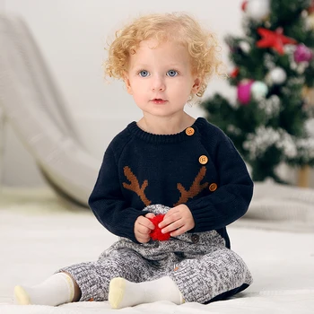Baby Rompers Christmas Clothes Autumn Winter Knitted New Born Bebes Jumpsuits Long Sleeves 0-24Month Toddler Boys Girls Overalls
Baby Rompers Christmas Clothes Autumn Winter Knitted New Born Bebes Jumpsuits Long Sleeves 0-24Month Toddler Boys Girls Overalls