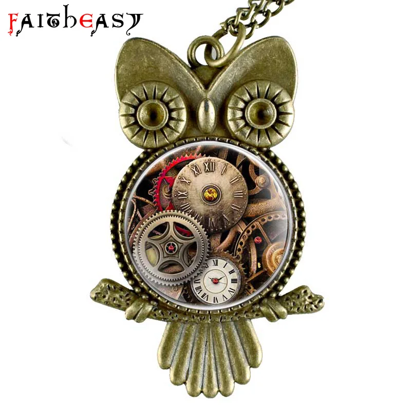 Faitheasy Steampunk Retro Gear Glass Cabochon Pendant Jewelry Bronze Vintage Necklace Long Chain Charm Gifts For Men Women
Faitheasy Steampunk Retro Gear Glass Cabochon Pendant Jewelry Bronze Vintage Necklace Long Chain Charm Gifts For Men Women