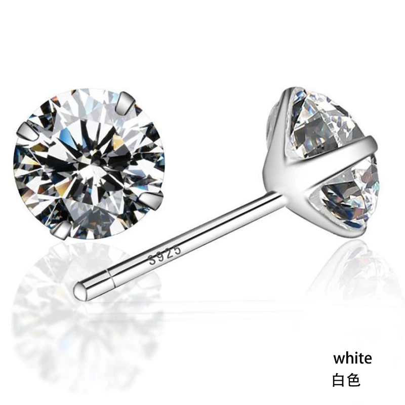 925 Sterling Sliver Zircon Crystal Stud Earrings For Women Round Zircon Rhombic Shining Earring Earings Fashion 925 Jewelry
925 Sterling Sliver Zircon Crystal Stud Earrings For Women Round Zircon Rhombic Shining Earring Earings Fashion 925 Jewelry