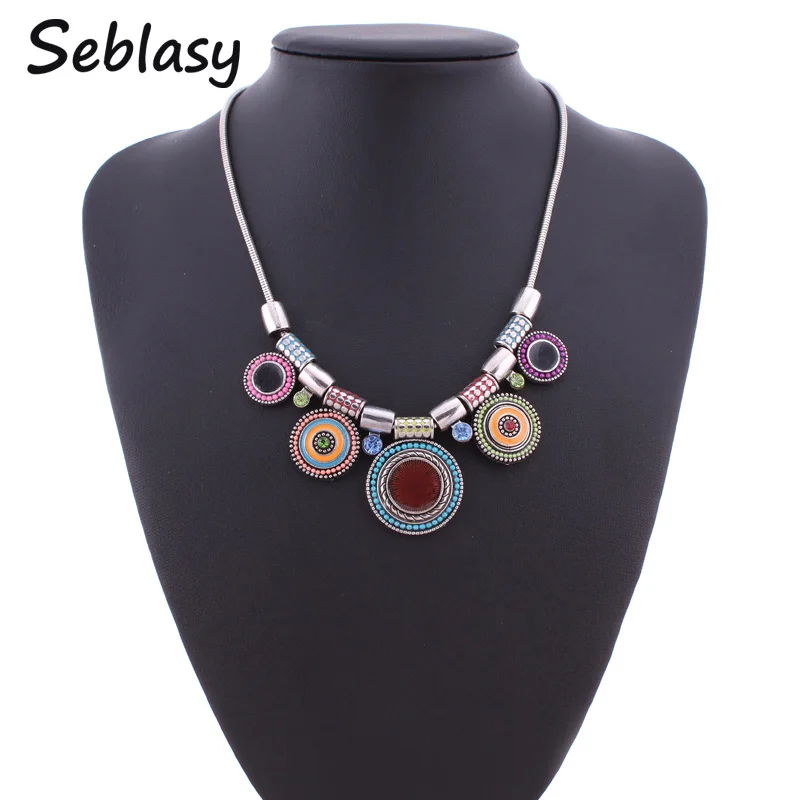 Seblasy Statement Jewelry Vintage Ethnic Maxi Enamel Concentric Circle Beads Crystal Choker Necklaces & Pendants For Women Joias
Seblasy Statement Jewelry Vintage Ethnic Maxi Enamel Concentric Circle Beads Crystal Choker Necklaces & Pendants For Women Joias