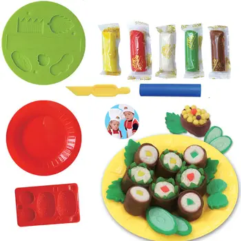 3D intelligent toy Sushi set mold parent-child interactive toys plasticine playdough clay suit DIY
3D intelligent toy Sushi set mold parent-child interactive toys plasticine playdough clay suit DIY