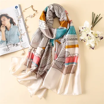 Summer Silk Scarf Women Soft Smooth Flower Printed Long Shawl Beach Cover-Up Shawls Wraps Sun-Protective Scarves 90*180
Summer Silk Scarf Women Soft Smooth Flower Printed Long Shawl Beach Cover-Up Shawls Wraps Sun-Protective Scarves 90*180