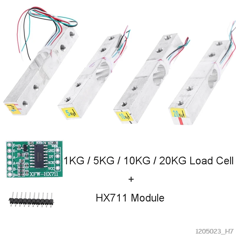 Load Cell 1kg/5kg/10/kg/20kg Weight Sensor Electronic Kitchen Scale + HX711 AD Weighing Module for Arduino | Инструменты