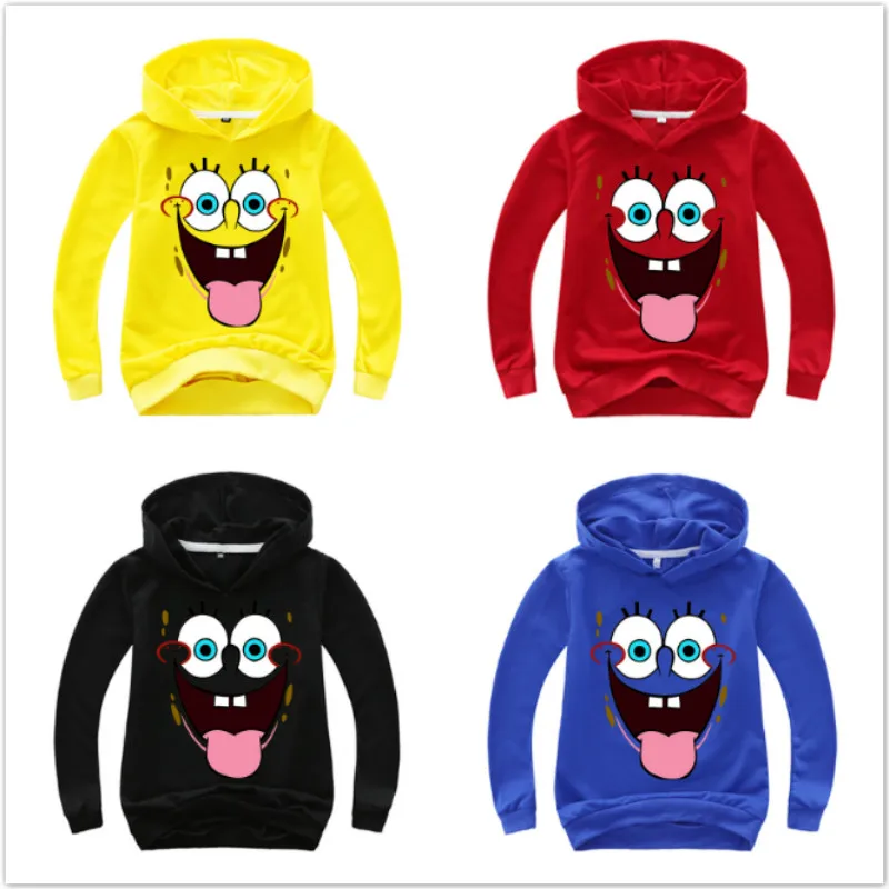 Children Spring Autumn Long Sleeve Sweatshirts Cartoon Sponge Bob Print T Shirts Girls Boys 2-15 Years Kids Hoodies Clothing Tee
Children Spring Autumn Long Sleeve Sweatshirts Cartoon Sponge Bob Print T Shirts Girls Boys 2-15 Years Kids Hoodies Clothing Tee