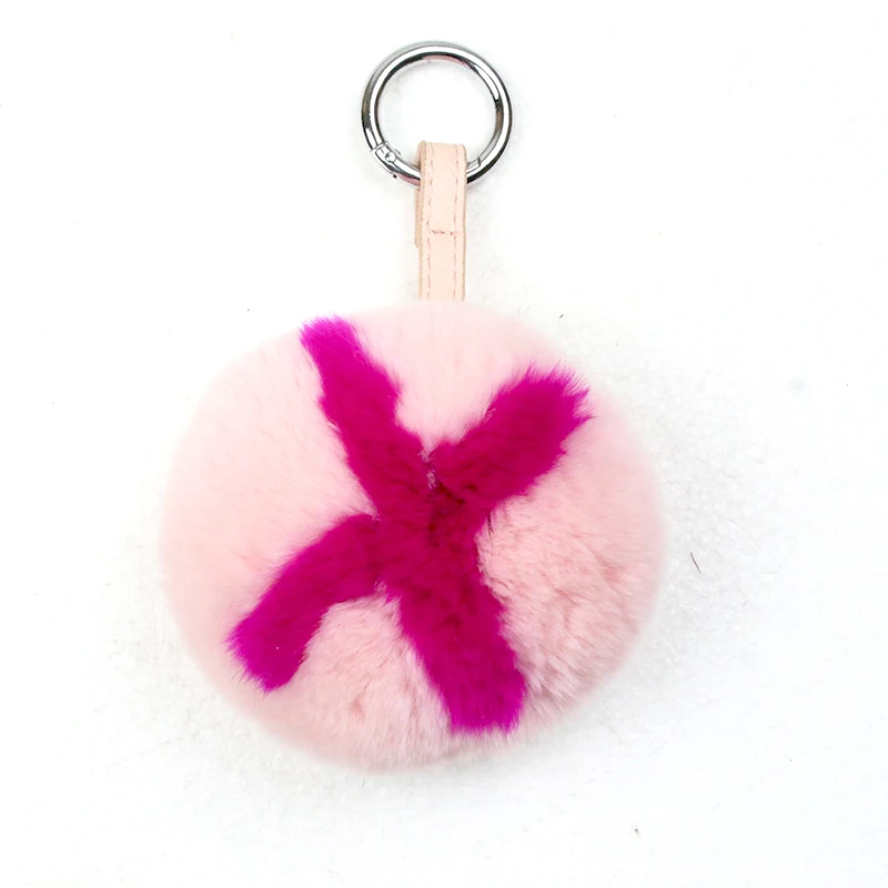 A-Z Letters Real Rabbit Fur Small 10Cm Ornament*