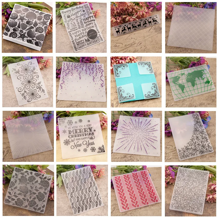 New Plastic Embossing Folder For Scrapbooking Paper Card Making Clear Stamps DIY Photo Album Gift Box Accessory Decoration
New Plastic Embossing Folder For Scrapbooking Paper Card Making Clear Stamps DIY Photo Album Gift Box Accessory Decoration