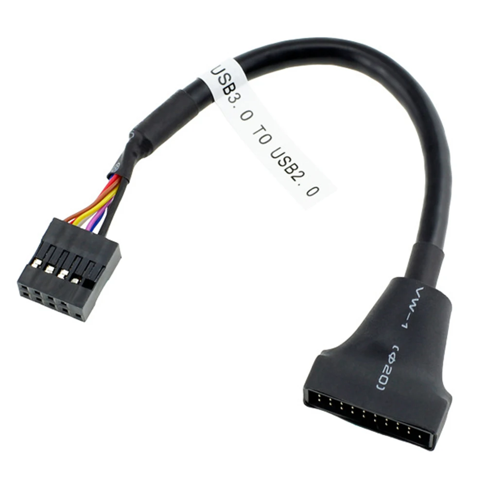 USB 3.0 20Pin Header Male to USB 2.0 9Pin Female Cord Data Transmission Adapter Cable Computer Motherboard Cable Wire
USB 3.0 20Pin Header Male to USB 2.0 9Pin Female Cord Data Transmission Adapter Cable Computer Motherboard Cable Wire