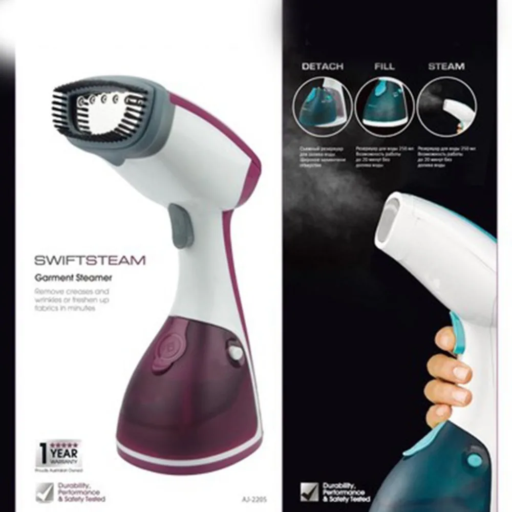 MINI handheld Garment Steamer small household electric steam iron portable clothes ironing machine steaming flatiron EU US plug
MINI handheld Garment Steamer small household electric steam iron portable clothes ironing machine steaming flatiron EU US plug