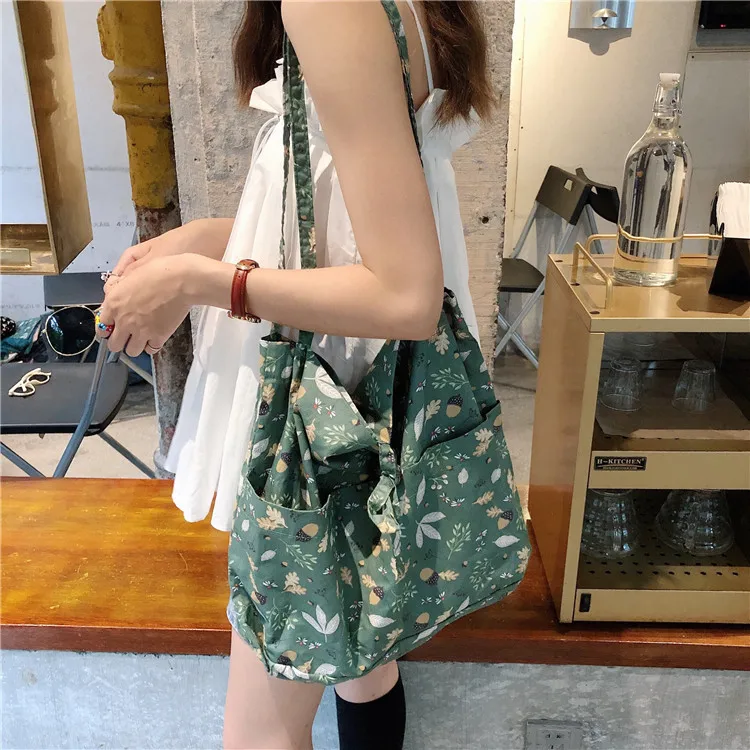 Women Reusable Shopping Bag Female Canvas Cloth Shoulder Bag Environmental Storage Handbag Reusable Foldable Eco Grocery Totes
Women Reusable Shopping Bag Female Canvas Cloth Shoulder Bag Environmental Storage Handbag Reusable Foldable Eco Grocery Totes