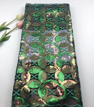 New Green African Sequins Lace Fabric 2019 Nigerian French Tulle Lace with Sequins Embroidery Lace Fabric for Dress
New Green African Sequins Lace Fabric 2019 Nigerian French Tulle Lace with Sequins Embroidery Lace Fabric for Dress