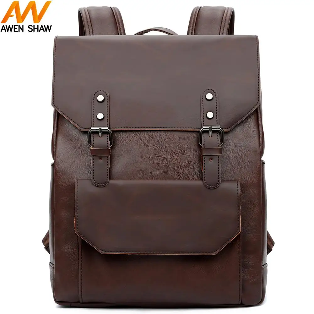 Awen Shaw Vintage Preppy Style Mens Leather Backpack Trendy High School Drawstring Satchel Backpacks For Laptop Dropshipping
Awen Shaw Vintage Preppy Style Mens Leather Backpack Trendy High School Drawstring Satchel Backpacks For Laptop Dropshipping
