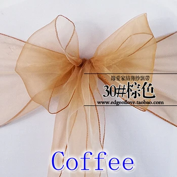 Coffee colour Chair Sashes crystal Organza sash Wedding Party Decoration Bow sash wholesale snow organza silk sash band
Coffee colour Chair Sashes crystal Organza sash Wedding Party Decoration Bow sash wholesale snow organza silk sash band